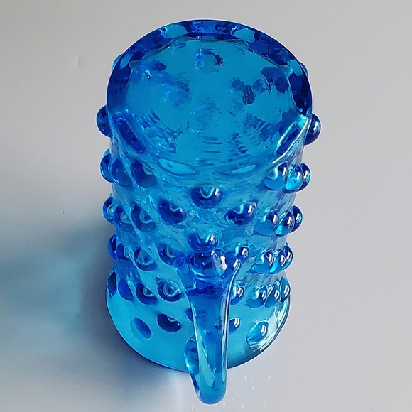 Vntg Blue Hobnail 5oz Pitcher - Picture 9 of 13